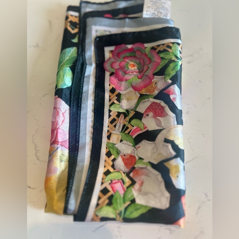 Sephora Wrapper Tropical Birds of Paradise Pink Black Gold - Picture 9 of 12